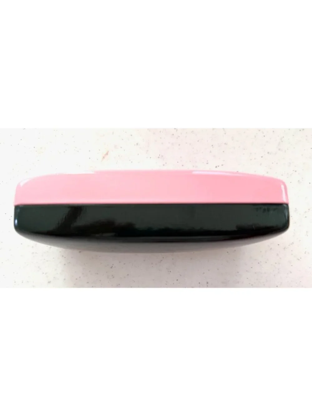 Kate Spade Pink & Green Clamshell Eyeglass Case with cloth